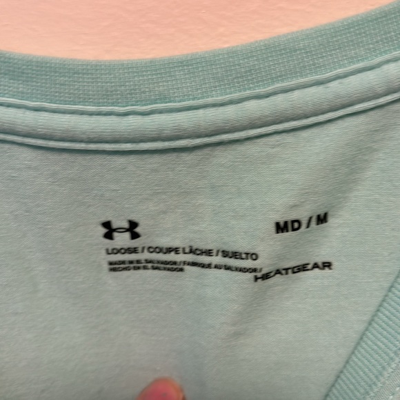Under Armour Loose Heatgear Aqua T Shirt - Picture 3 of 7